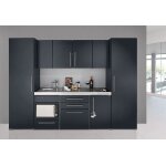 Stengel cuisine �quip�e en m�tal : frigo, l - v, m - o + armoires 3x2, 16m(l, h) pls coloris