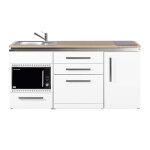 Stengel kitchenette avec frigo, l - v, m - o, vitroc�ramique mdgsmos180 surface ch�ne