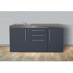 Stengel kitchenette 170 cm sans frigo en m�tal avec �vier - mp170