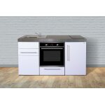 Stengel mini - cuisine avec frigo, four et induction blanche mpb 160