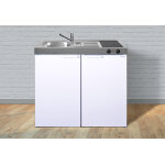 Stengel mini - cuisine avec frigo et vitroc�ramique mk100 blanche