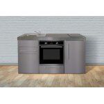 Stengel mini - cuisine inox avec frigo, four et induction mpbes 160
