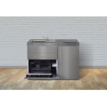 Stengel mini - cuisine inox avec frigo, l - v et induction mpgses 120