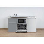 Stengel mini - cuisine en inox avec frigo, l - v, m - o, induction mpgsmses3 160