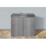 Stengel mini - cuisine en inox avec frigo et vitroc�ramique mpes100s