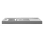 Stengel plan de travail en inox 100x60 cm avec �vier