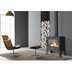 Supra pole  bois double combustion en fonte georges ? 6, 7 kw