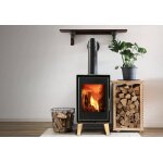 Supra pole  bois sur pieds en acier double combustion jacob ? 4, 8 kw