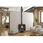 Supra pole  bois sur pieds en fonte double combustion paul ? 10 kw