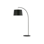 Tk lighting lampadaire en mtal noir - hang