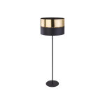 Tk lighting lampadaire en mtal noir et or - hilton