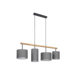 Tk lighting suspension luminaire en bois et mtal - deva