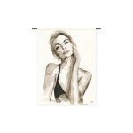 Urban cotton tapisserie murale design visage fminin - a woman's face small