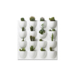 Verti copenhagen ensemble de pots de fleurs suspendus en biopolymre ? 12 pots