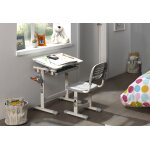 Vipack bureau enfant en mtal, plastique et bois comfortline 201 (3 coloris)