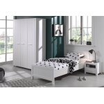 Vipack chambre enfant en bois blanc avec armoire 3 portes (3 config. )