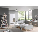 Vipack chambre enfant complte : lit, chevet, armoire, bureau, tagre ? kiddy