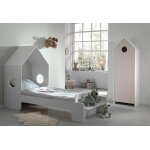 Vipack chambre enfant : lit cabane 90 x 200 cm et armoire ? casami (pls col. )