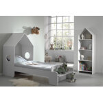 Vipack chambre enfant : lit cabane 90 x 200 cm et bibliothque ? casami