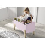 Vipack coffre  jouets en bois de pin et mdf kiddy (4 coloris)