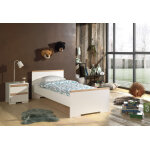 Vipack duo de meubles pour enfant london lit + table de chevet - 2 coloris