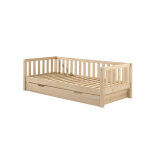 Vipack lit banquette en bois pour enfants avec tiroir - capitaine