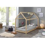 Vipack lit en bois de pin cabane 90 x 200 cm (2 coloris)