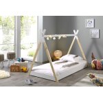 Vipack lit en bois de pin tipi 90 x 200 cm