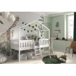 Vipack lit cabane en bois pour enfants avec chelle - dallas