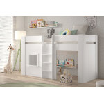 Vipack lit cabane en bois reno ? 90 x 200 cm