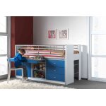 Vipack lit combin bureau en bois bonny 90 x 200 cm (7 coloris)