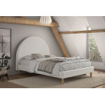 Vipack lit double en bois + sommier moon ? 140 x 200 cm