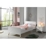 Vipack lit pour enfant 90 x 200 cm + table de chevet en bois billy
