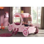 Vipack lit pour enfant carrosse de princesse avec sommier