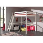 Vipack lit mezzanine en bois de pin pino 140 x 200 cm