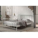 Vipack lit queen size en mtal + sommier bronxx ? 160 x 200 cm