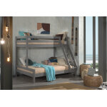 Vipack lit superpos simple et double en bois de pin pino martin