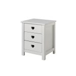 Vipack table de chevet en bois de pin et mdf amori