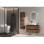 Visobath ensemble de salle de bain en bois avec meuble et colonne de rangement