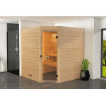 Weka sauna traditionnel en bois 189 x 189 cm ? oland plus
