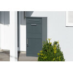 Westmann bo�te � colis en acier + bo�te aux lettres ? 50 x 37 x 112 cm