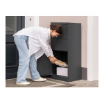 Westmann bote  colis en acier thermolaqu anthracite ? 50 x 39 x 114 cm