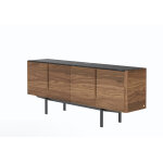 Wewood buffet en bois de noyer et marbre ? panama