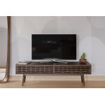 Wewood meuble tv en bois avec compartiments - radio