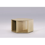 Wewood table basse en bois massif hexa ? 63 x 54 x 35 cm
