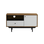 Wilsa meuble tv en bois avec pieds en mtal ? berlin