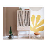 Wood luck design armoire bois de htre et chne avec tiroir ? 172 x 84 x 42 cm