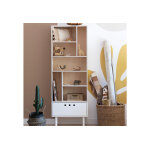 Wood luck design bibliothque en bois mdf et bouleau contreplaqu avec tiroir ? river