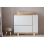 Wood luck design commode en bois pour enfants 3 tiroirs 115 x 53 x 92 cm ? basic