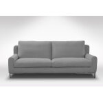 Zanisofa canap� 2 places en tissu gris clair - 184 x 100 x 93 cm